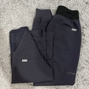 Figs Grey Scrub Set